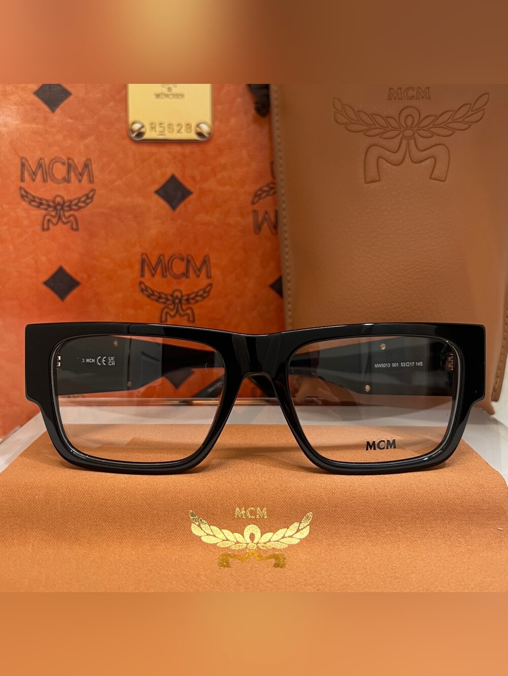 MCM MWS013 001 Black Square MCM Eyeglasses Frames